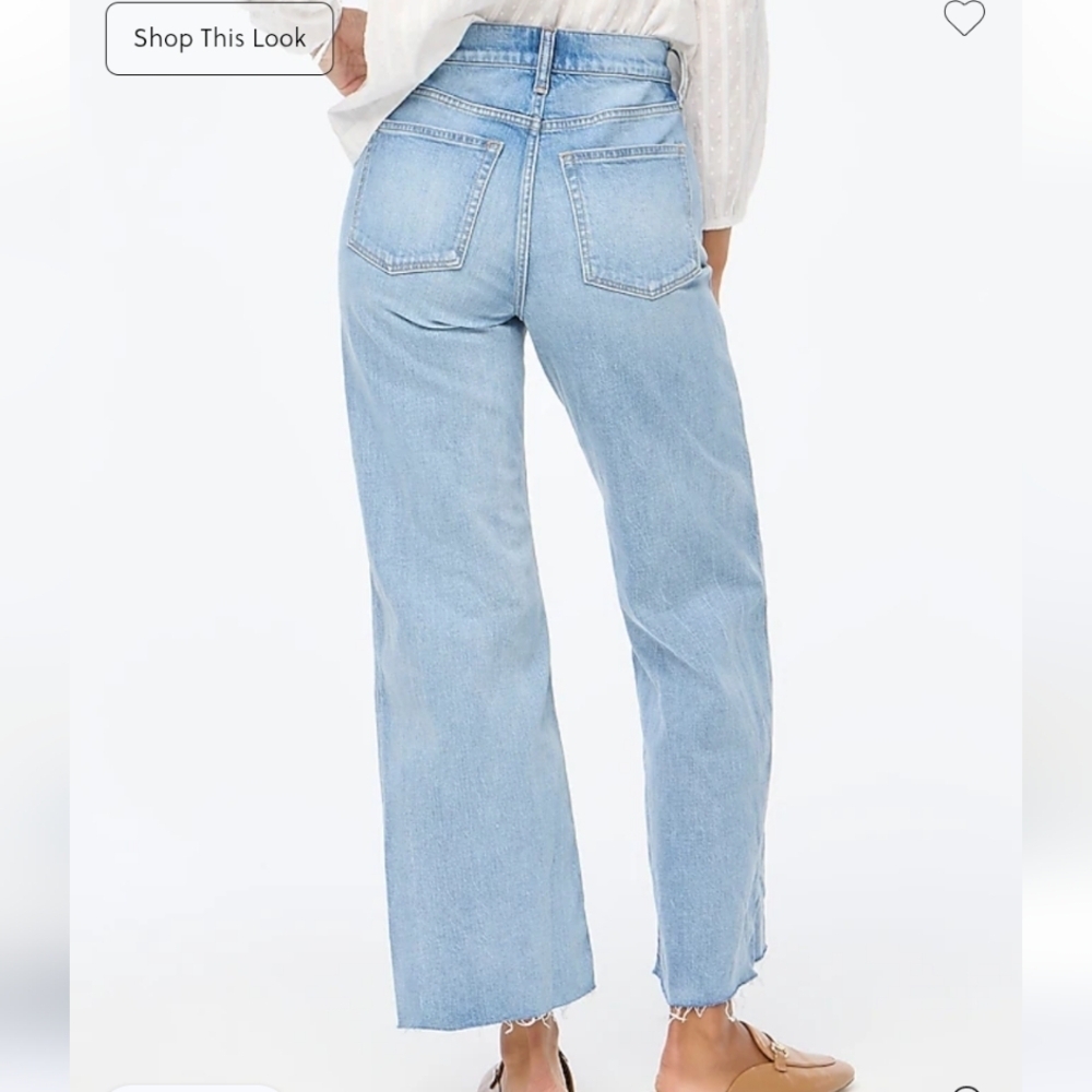 J. Crew Factory Light Blue Cropped Jeans - Picture 2 of 8